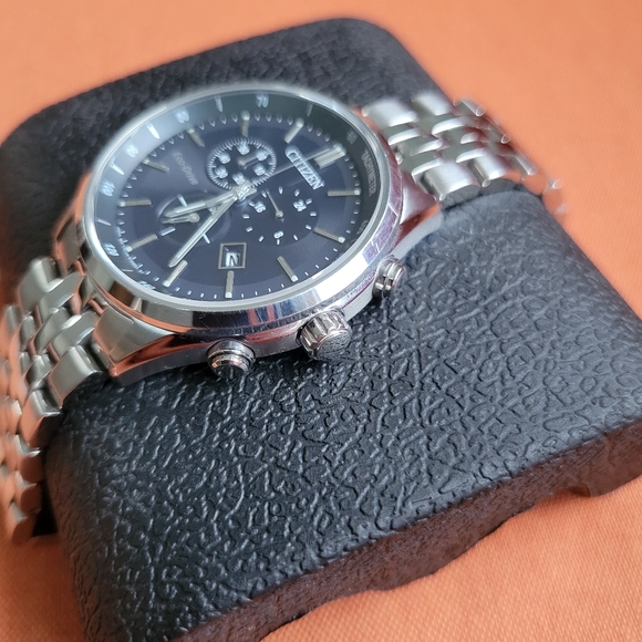 Citizen Men's Classic Corso Eco-Drive Blue Face Silver Bracelet Analog Watch - Picture 8 of 9